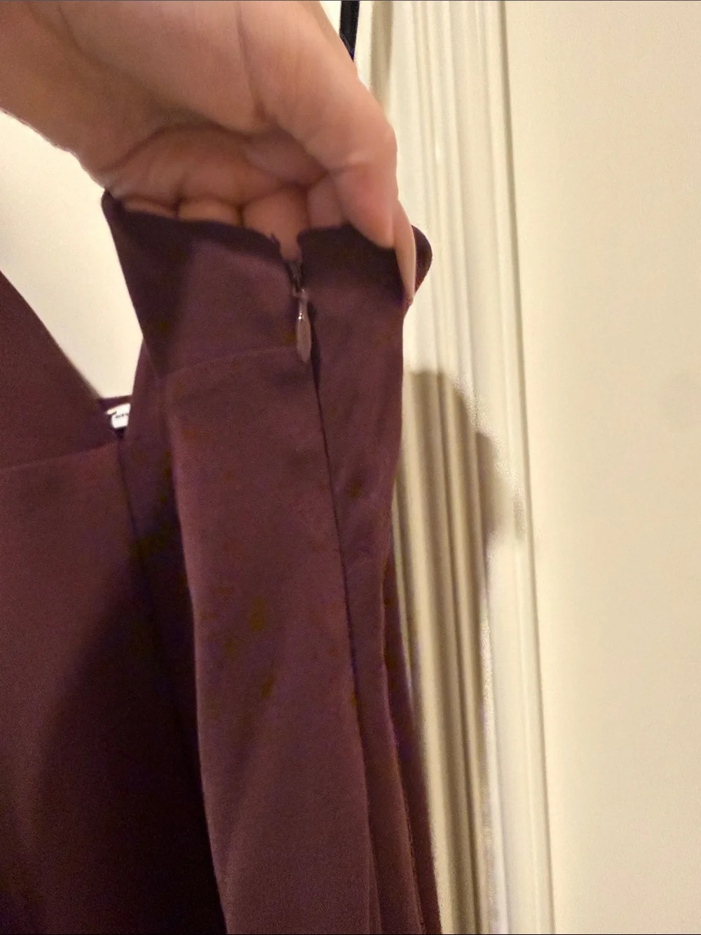 T by Alexander Wang Burgundy Spaghetti-Strap Midi Dress - Picture 5 of 5